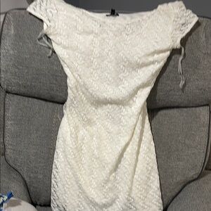 Elegant White Lace Dress